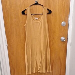 Mustard yellow A-line dress
